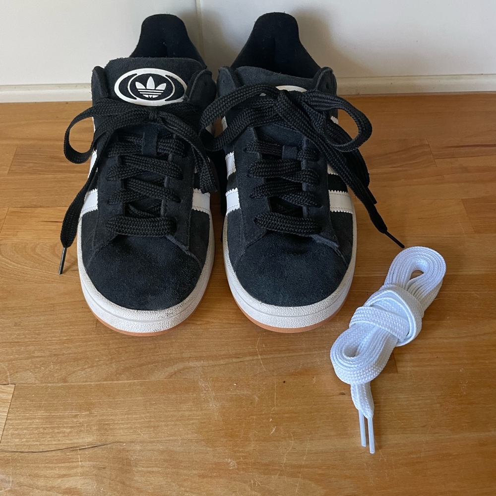 Adidas Navy and White Campus Sneakers - Picture 11 of 11